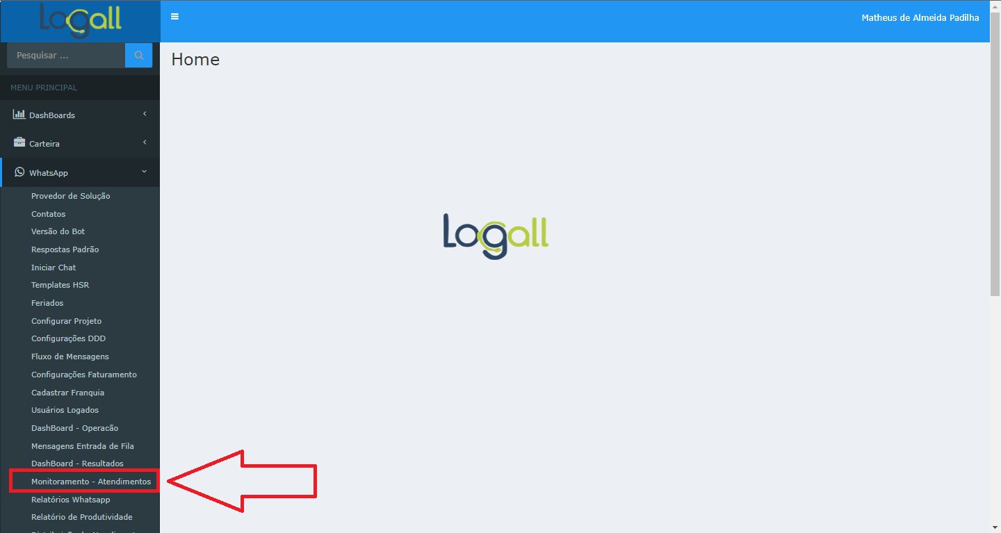 Log Call > Apresentação da tela de monitoramento para ver o resumo de produtividade e acessar todos os atendimentos do período desejado > image2022-5-30_13-53-43.png