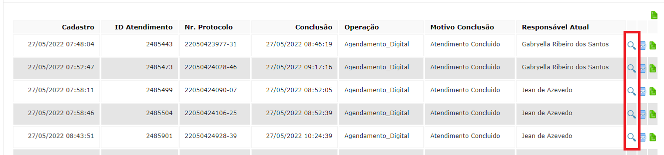 Log Call > Apresentação da tela de monitoramento para ver o resumo de produtividade e acessar todos os atendimentos do período desejado > image2022-5-30_14-42-12.png